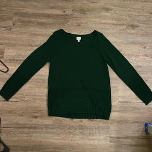 Dressbarn Green Knit Sweater